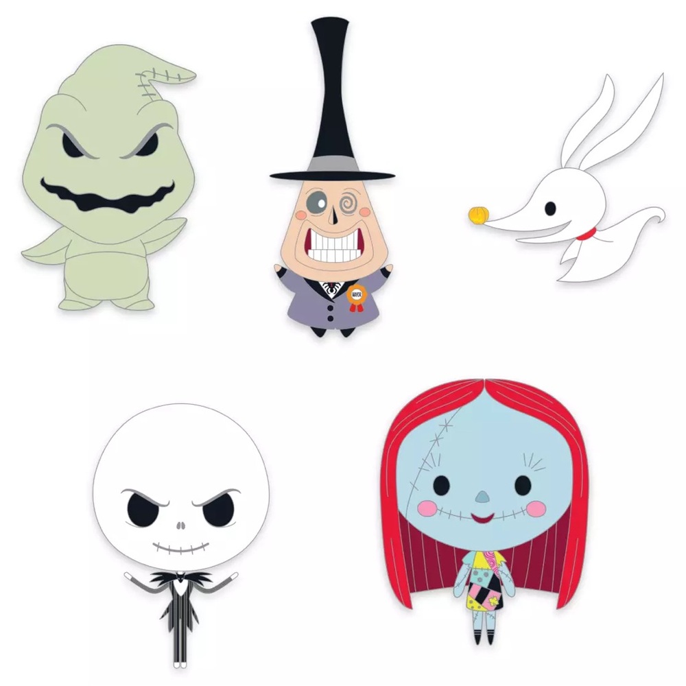 Tim Burton's The Nightmare Before Christmas ''Cute'' Disney Trading Pin Set